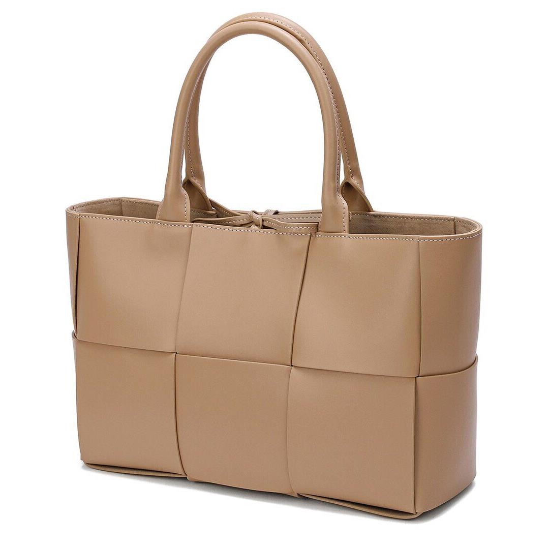 Tiffany Fred Paris Woven Smooth Leather Tote Women`s Brown Os