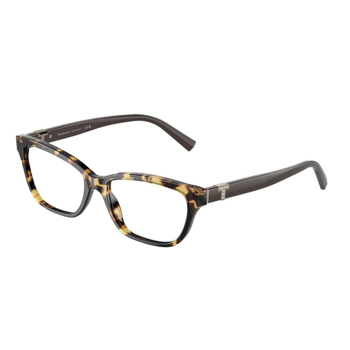 Tiffany Co. TF2233BF 8064 Yellow Havana Demo Lens 52 mm Women`s Eyeglasses