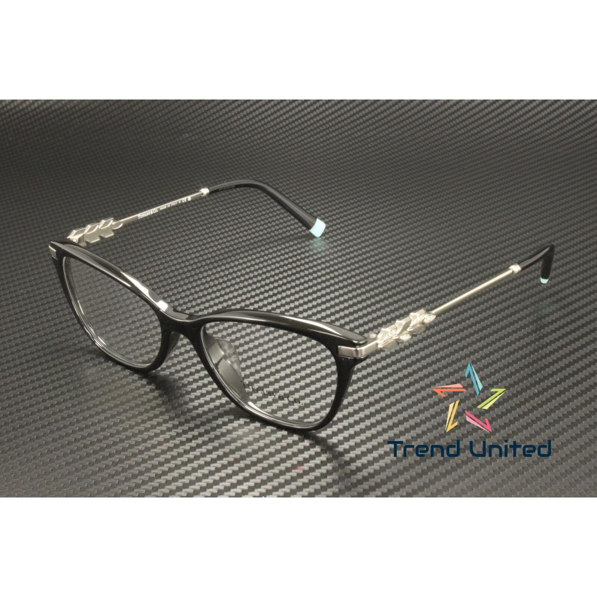 Tiffany Co. TF2219BF 8001 Black Demo Lens 52 mm Women`s Eyeglasses