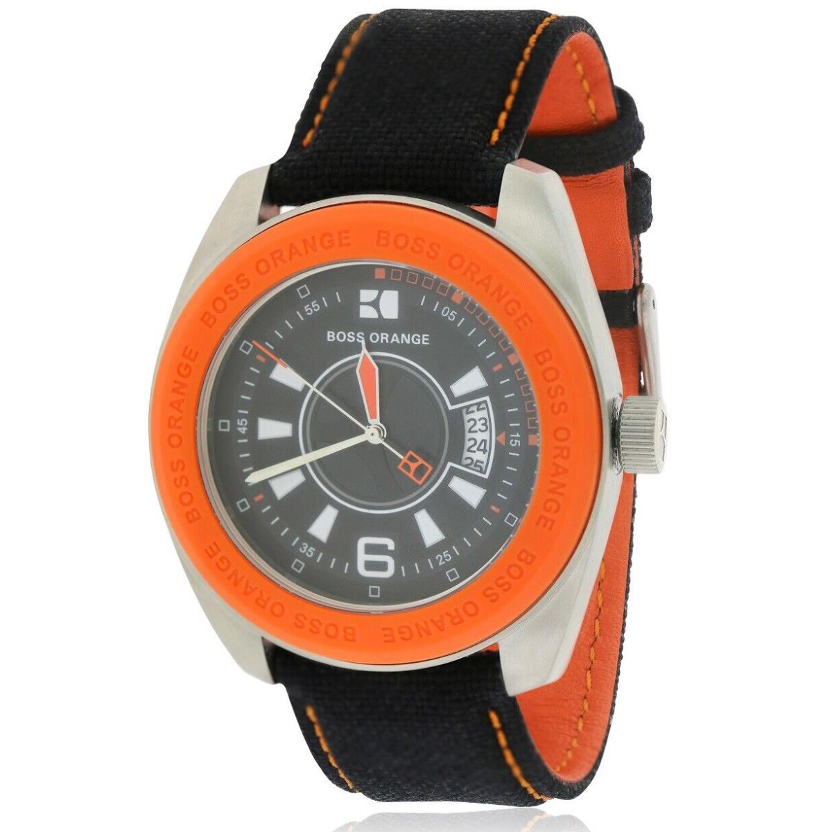 Boss Orange Black Fabric Mens Watch 1512546