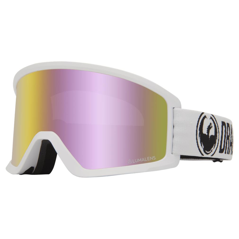 Dragon Alliance Dx3 Goggles In One Size WHITE/LUMALENS PINK ION