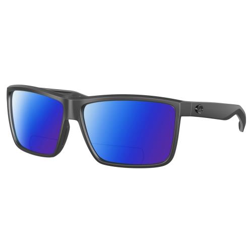 Costa Del Mar Rinconcito Unisex Polarized Bifocal Reading Sunglass in Gray 60 mm - Frame: Multicolor, Lens: Blue Mirror