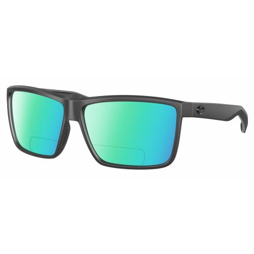 Costa Del Mar Rinconcito Unisex Polarized Bifocal Reading Sunglass in Gray 60 mm Green Mirror