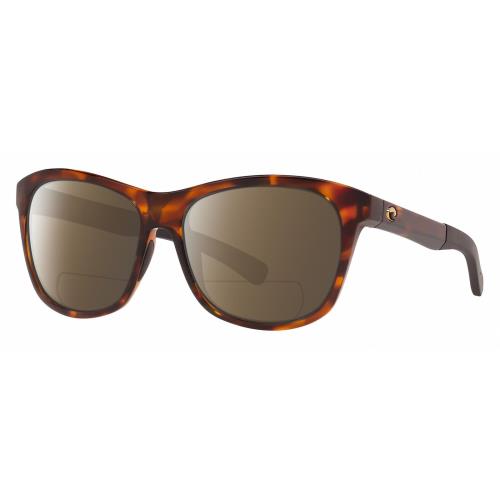 Costa Del Mar Vela Unisex Cateye Polarized Bifocal Sunglass Tortoise Havana 56mm Brown