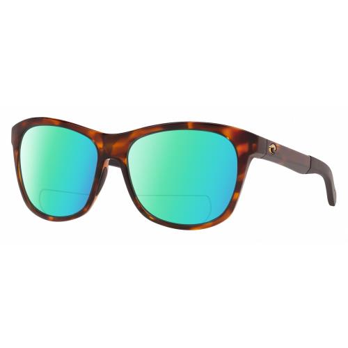 Costa Del Mar Vela Unisex Cateye Polarized Bifocal Sunglass Tortoise Havana 56mm Green Mirror