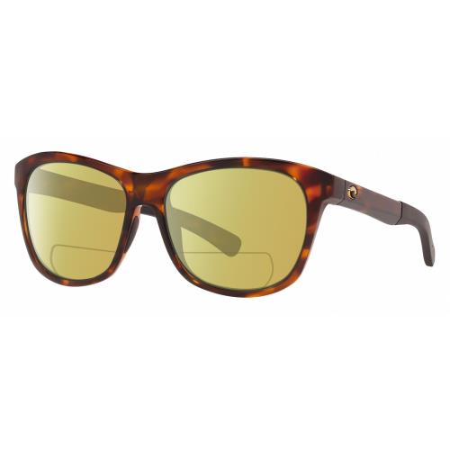 Costa Del Mar Vela Unisex Cateye Polarized Bifocal Sunglass Tortoise Havana 56mm Yellow