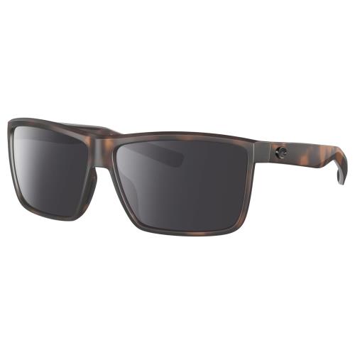 Costa Del Mar Rinconcito Unisex Polarized Sunglasses Tortoise Havana 60 mm 4 Opt Smoke Grey Polar