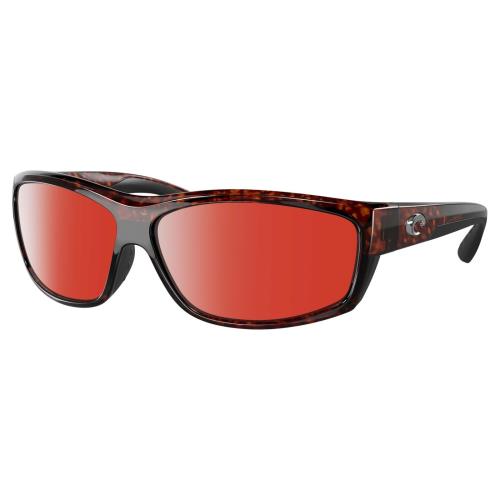 Costa Del Mar Salt Break Unisex Polarized Sunglasses Brown Tortoise Havana 65 mm Red Mirror Polar