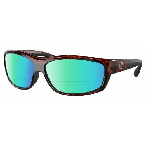 Costa Del Mar Salt Break Unisex Polarized Bifocal Sunglass Tortoise Havana 65 mm Green Mirror