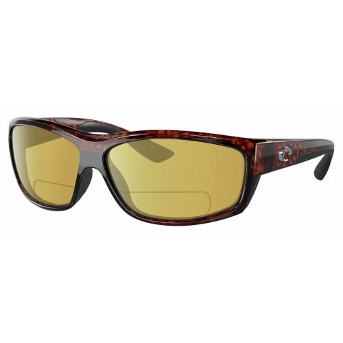 Costa Del Mar Salt Break Unisex Polarized Bifocal Sunglass Tortoise Havana 65 mm Yellow