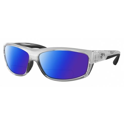 Costa Del Mar Salt Break Unisex Polarized Bifocal Sunglass in Silver Black 65 mm