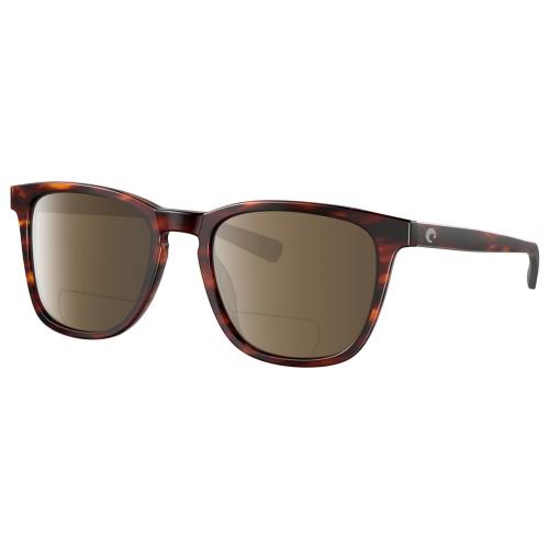 Costa Del Mar Sullivan Unisex Polarized Bifocal Sunglasses Tortoise Havana 53 mm Brown