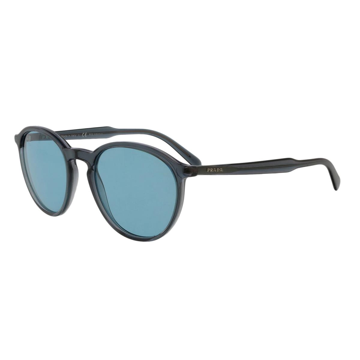 Prada 0PR 05XS 01G04D Round Transparent Grey Grey Sunglasses