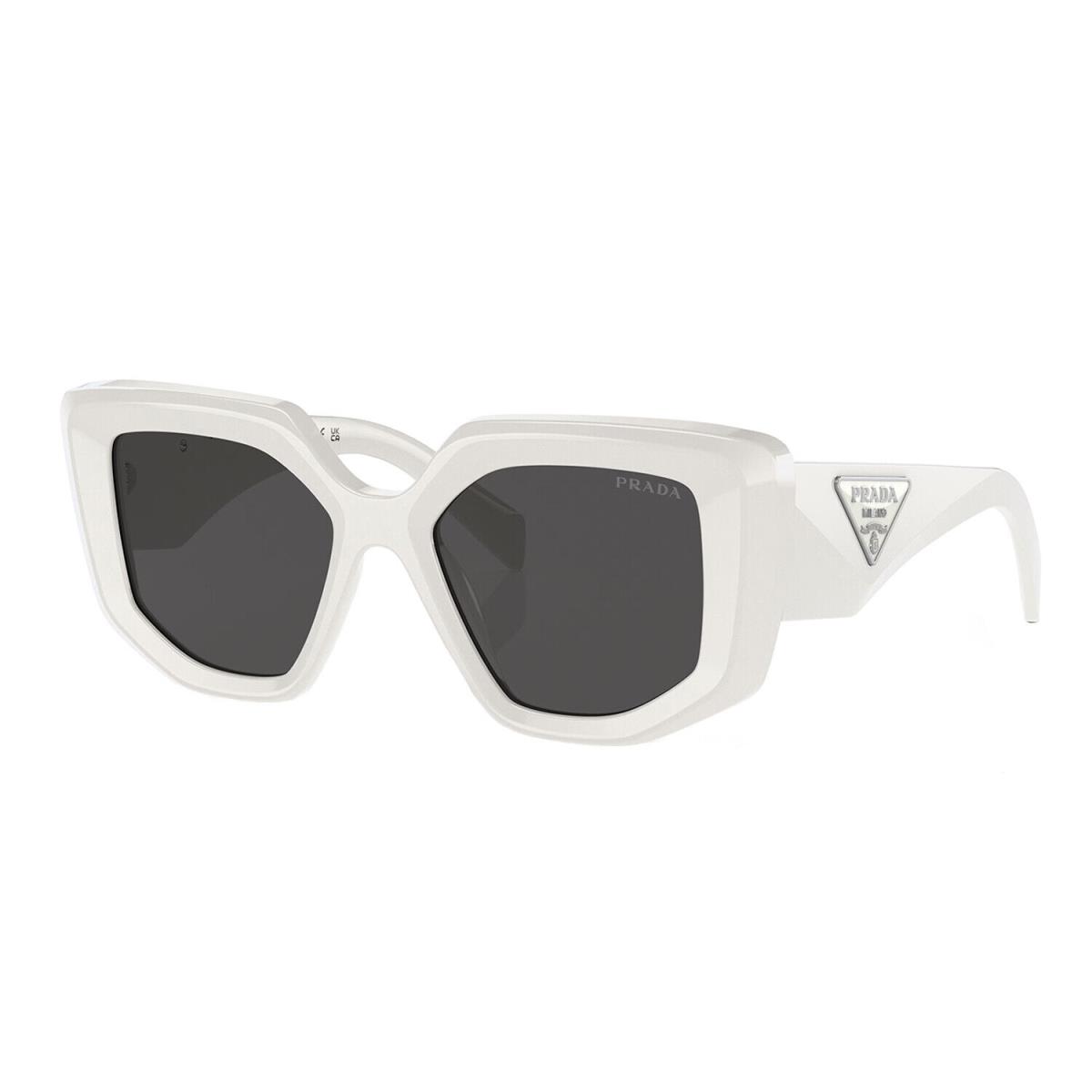 Prada PR 14ZS 1425S0 Talc Plastic Fashion Sunglasses Grey Lens