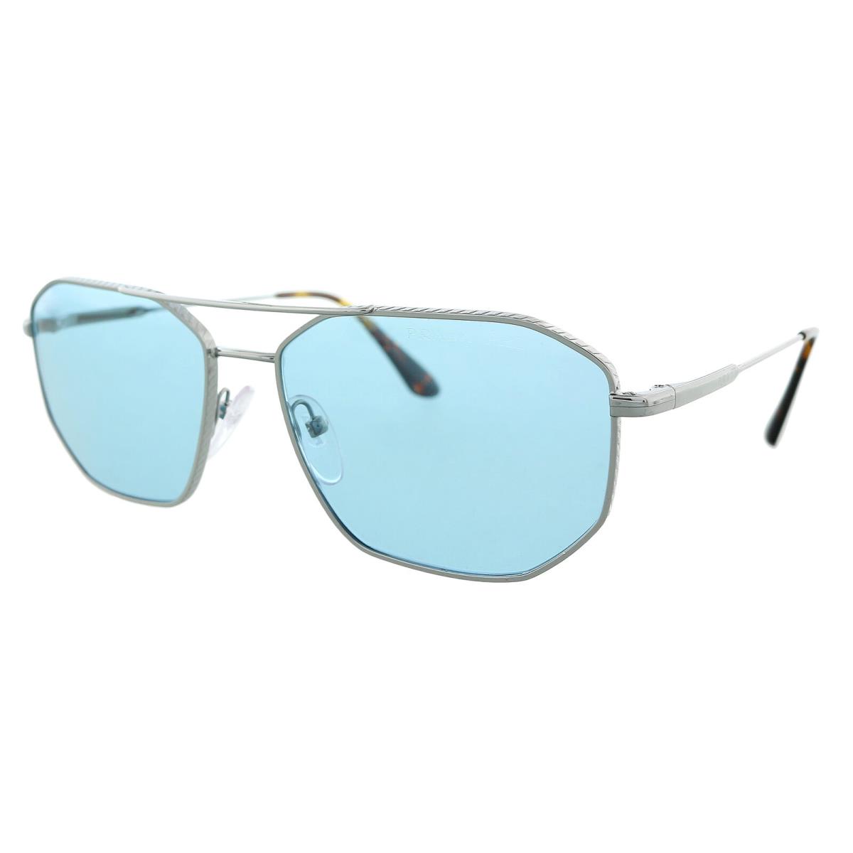 Prada 0PR 64XS 5AV04D Gunmetal Silver Aviator Sunglasses