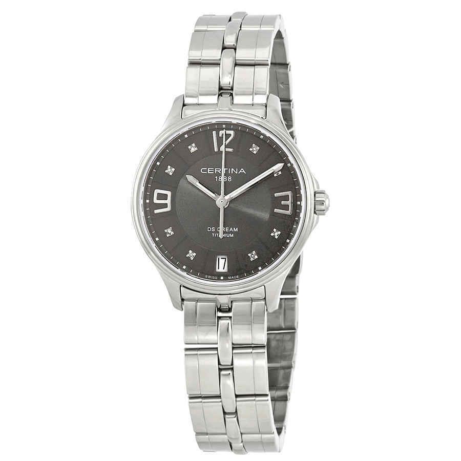 Certina DS Dream Diamond Grey Dial Ladies Watch C021.210.44.086.00