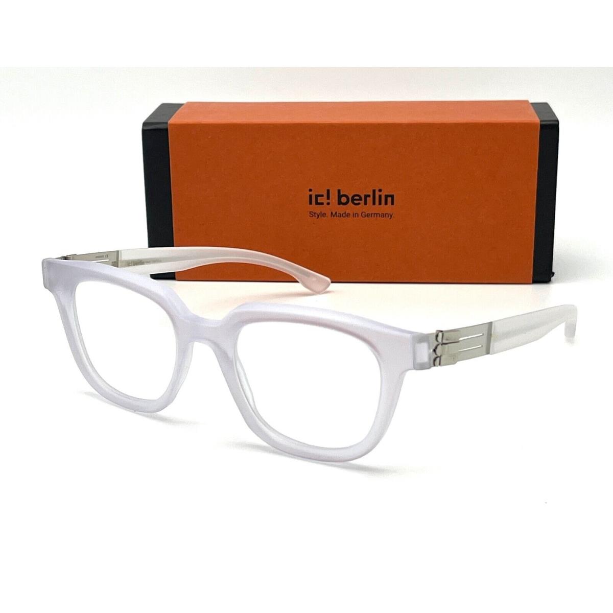 IC Berlin Gill Crystal Clear Matte Pearl / Clear 50mm Eyeglasses