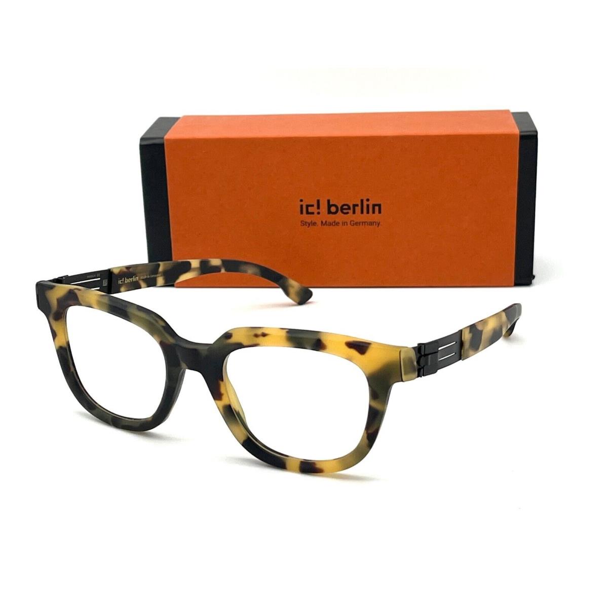 IC Berlin Gill Havana Matte Black / Clear 50mm Eyeglasses