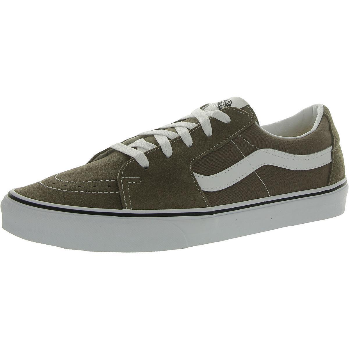 Vans Mens Off The Wall Round Toe Lace up Casual and Fashion Sneakers Bhfo 2150 - Taupe