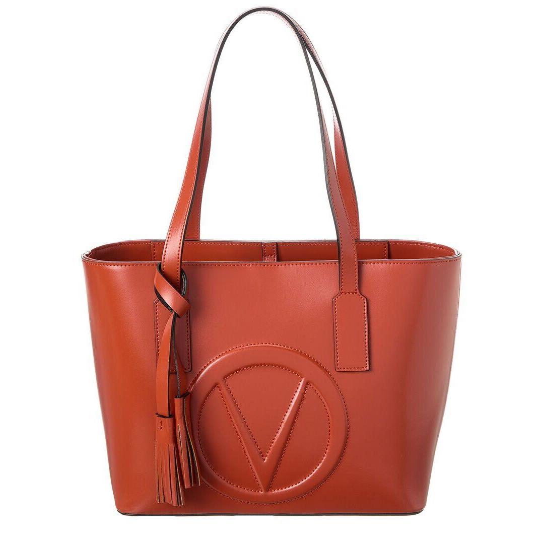 Valentino By Mario Valentino Prince Broderie Leather Tote Women`s Red