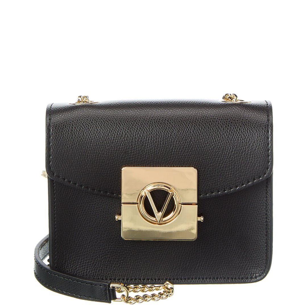 Valentino By Mario Valentino Bijou Bonbonniere Leather Crossbody Women`s Black