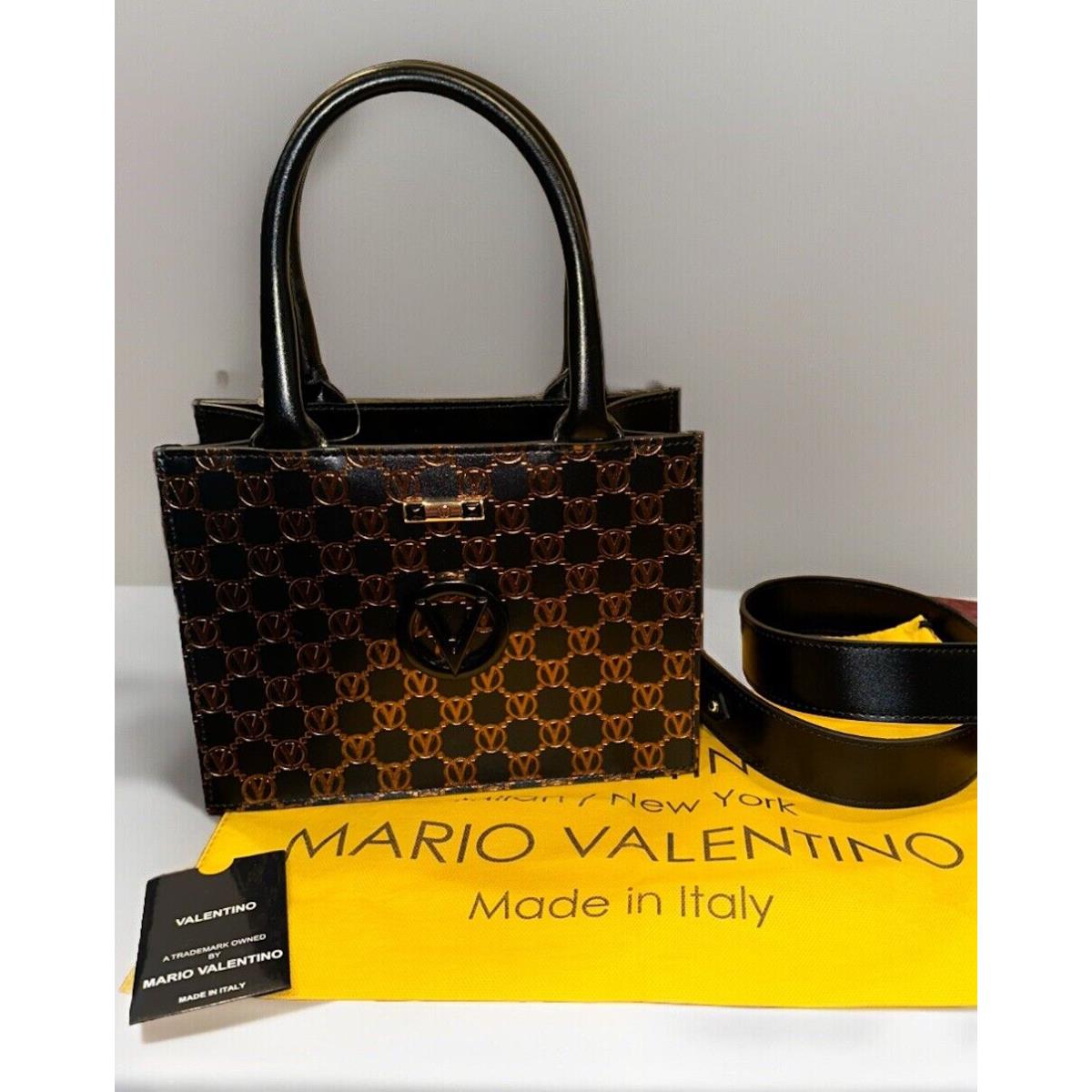 Valentino By Mario Valentino Marie Monogram Leather Tote Dust Bag Crossbody