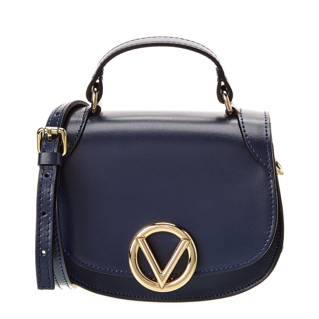 Valentino By Mario Valentino Dionne Retro Leather Shoulder Bag Women`s Blue