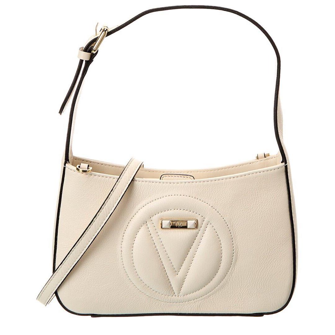 Valentino By Mario Valentino Kai Signature Leather Crossbody Women`s White