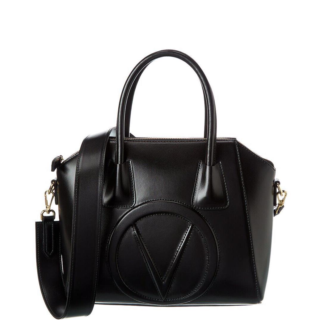 Valentino By Mario Valentino Minimi Broderie Leather Satchel Women`s Black