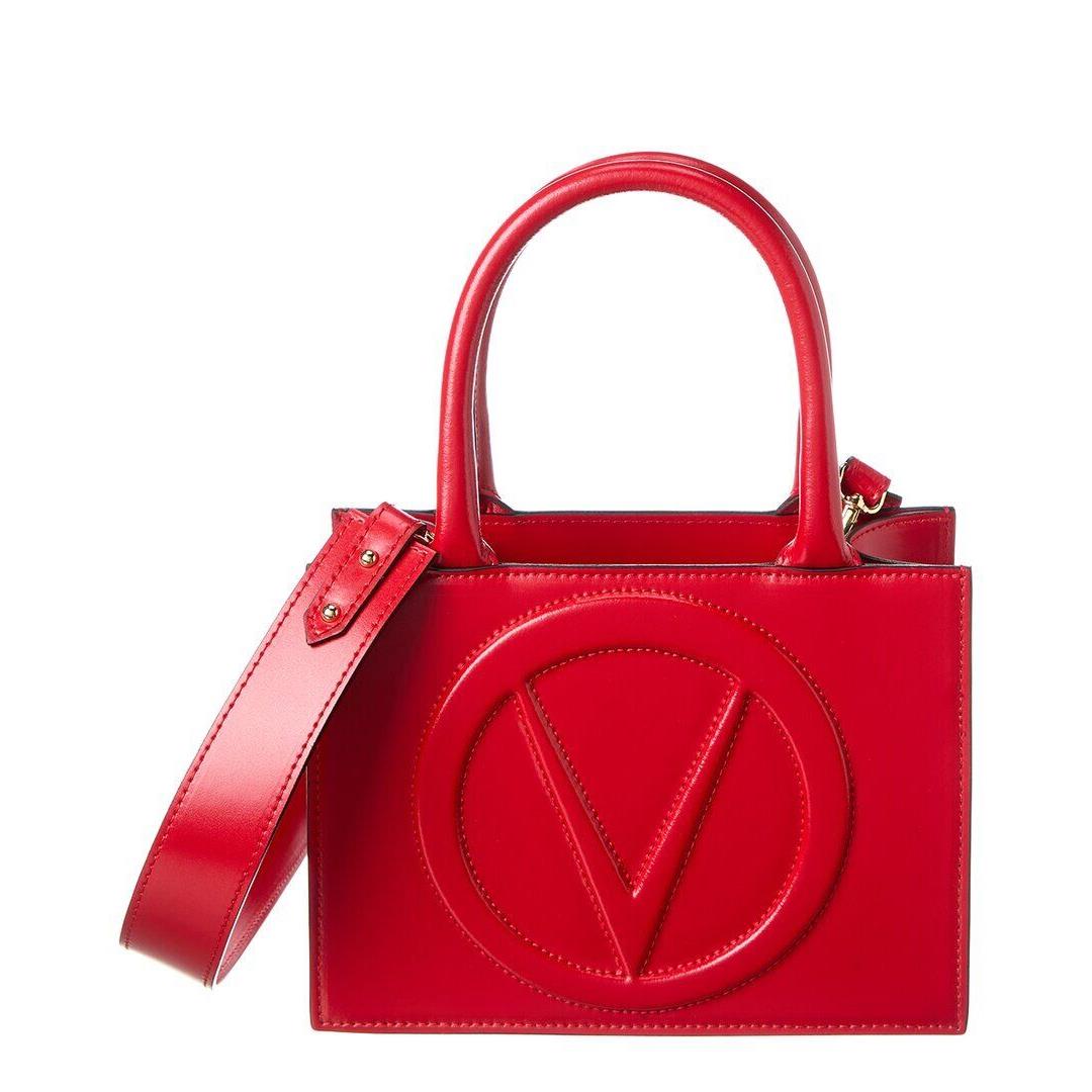 Valentino By Mario Valentino Marie Broderie Leather Tote Women`s Red