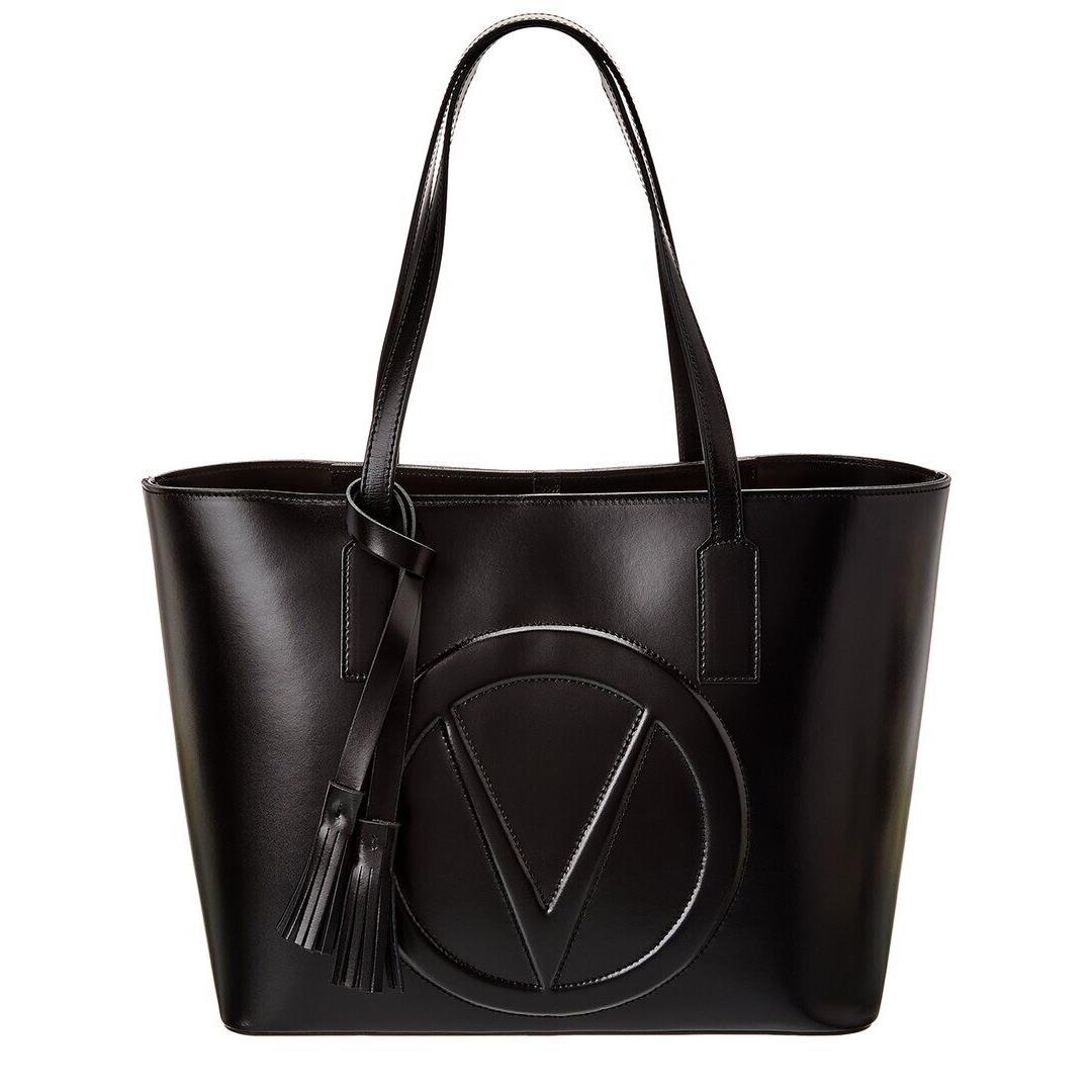 Valentino By Mario Valentino Soho Leather Tote Women`s Black