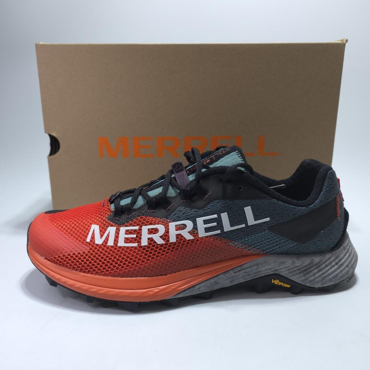 Merrell Mtl Long Sky 2 Tangerine J067141 Men`s Trail Running Shoes Size US 10.5