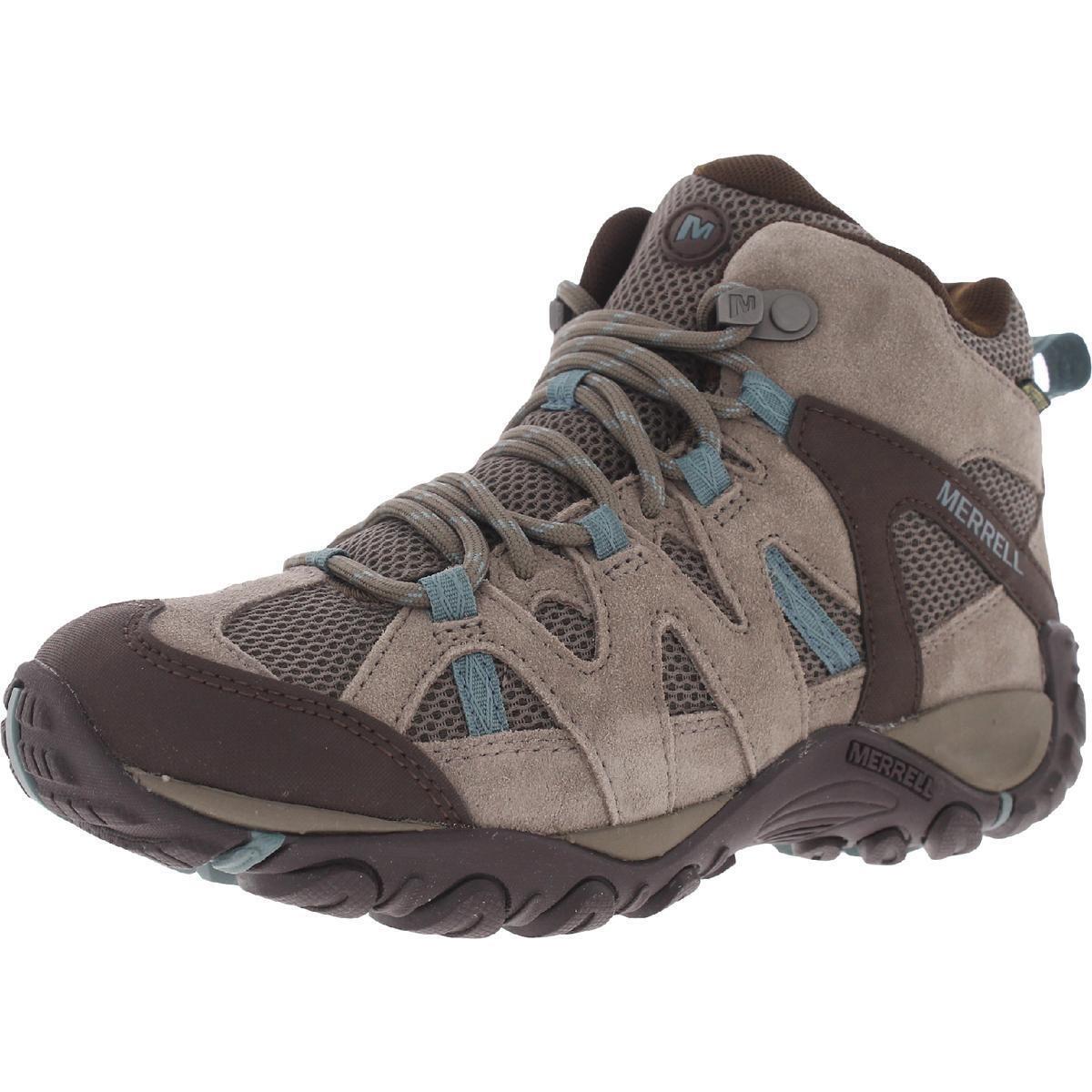 Merrell Womens Deverta 2 Mid Taupe Suede Hiking Shoes 9.5 Medium B M Bhfo 8852 - Falcon/Trooper