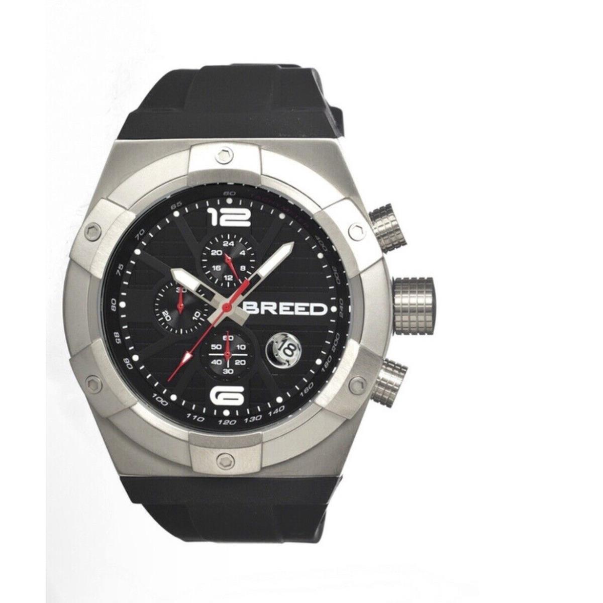 Breed Titan Black Dial Black Silicone Men`s Watchitem No. 3701