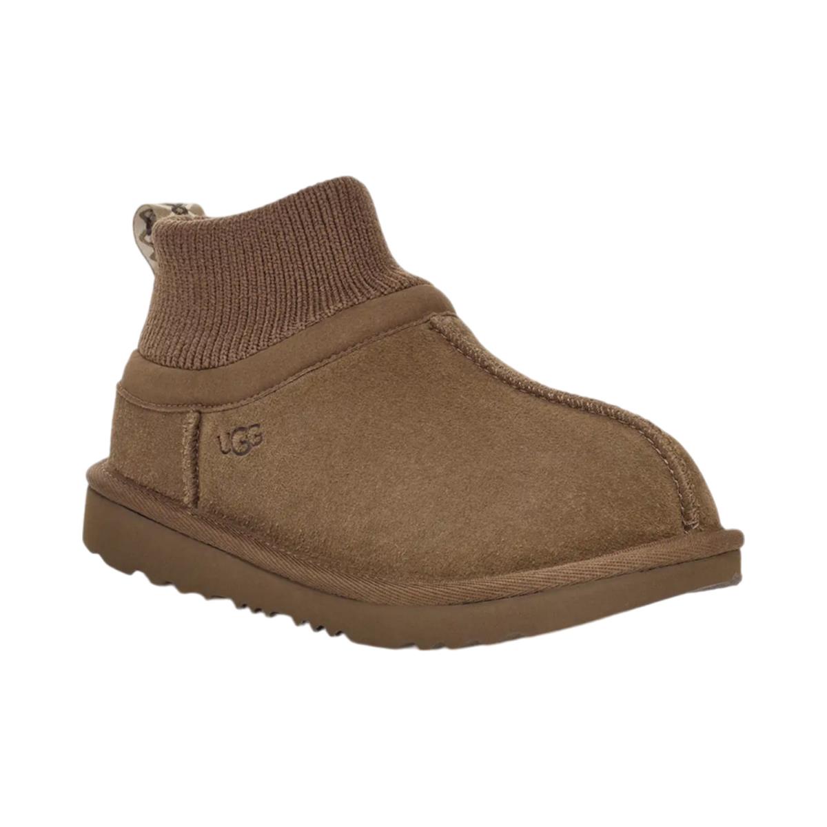 Big Kids Ugg Classic Ultra Stretch Cuff - Hickory Suede Size 5 US 1157702K