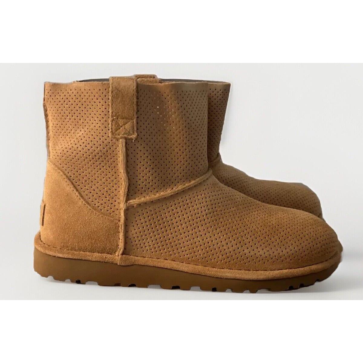 Ugg Classic Unlined Mini Perf 1016852 Tan Size 10 Woman`s Boots