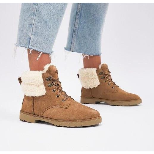 Ugg Romely Suede Boot/ Bootie Chestnut US 8