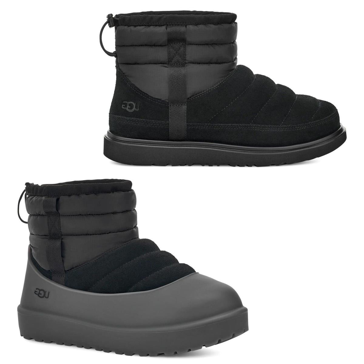 Ugg Men`s Classic Mini Pull-on Weather Waterproof Insulated Boots Black Size 8