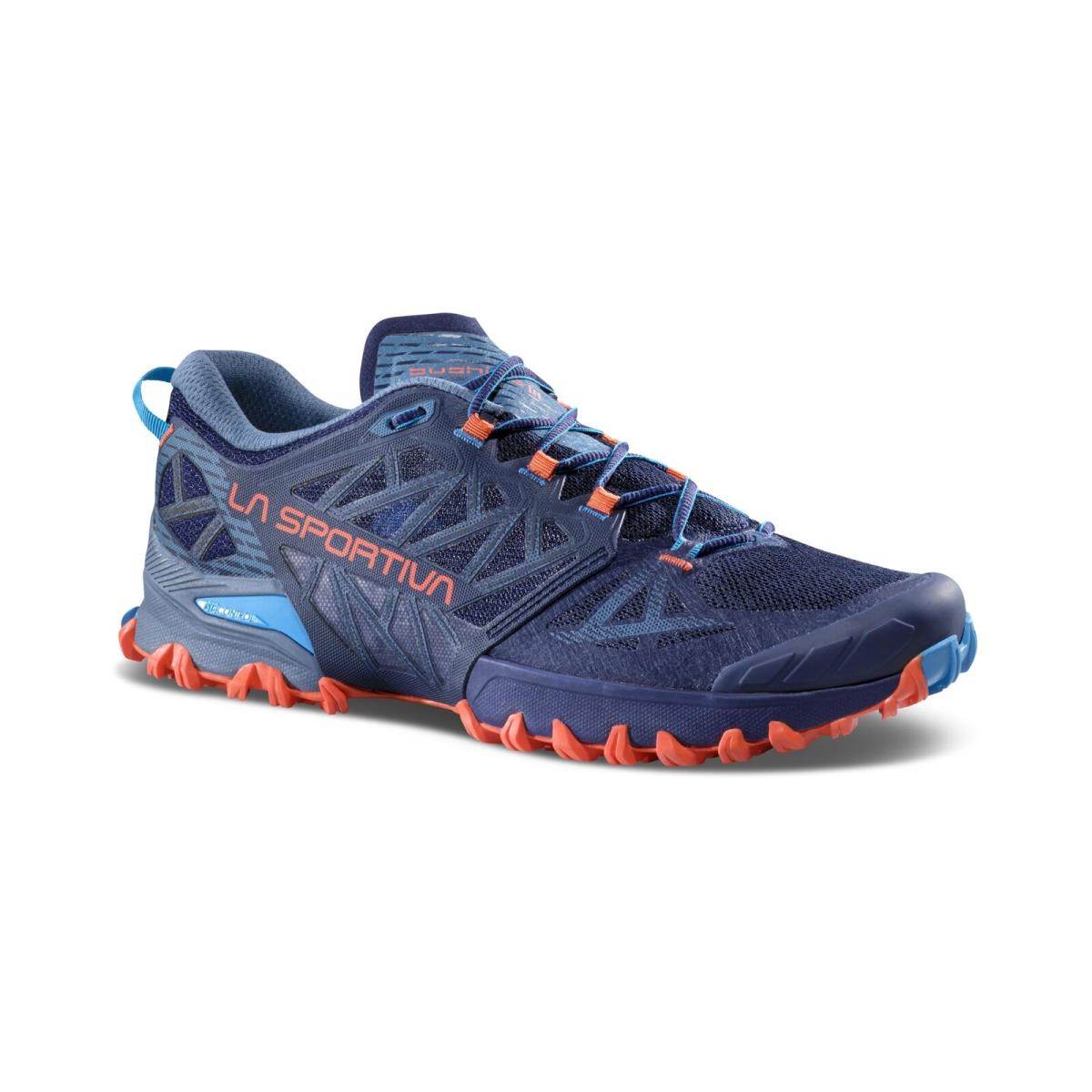 Lasportiva Men`s Bushido Iii Performance Mountain/trail Running Shoes Deep Sea/cherry