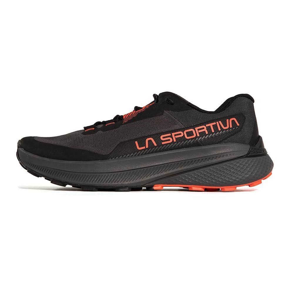 Lasportiva Mens Prodigio - Lightweight Cushioning Trail Running Shoes Carbon/cherry