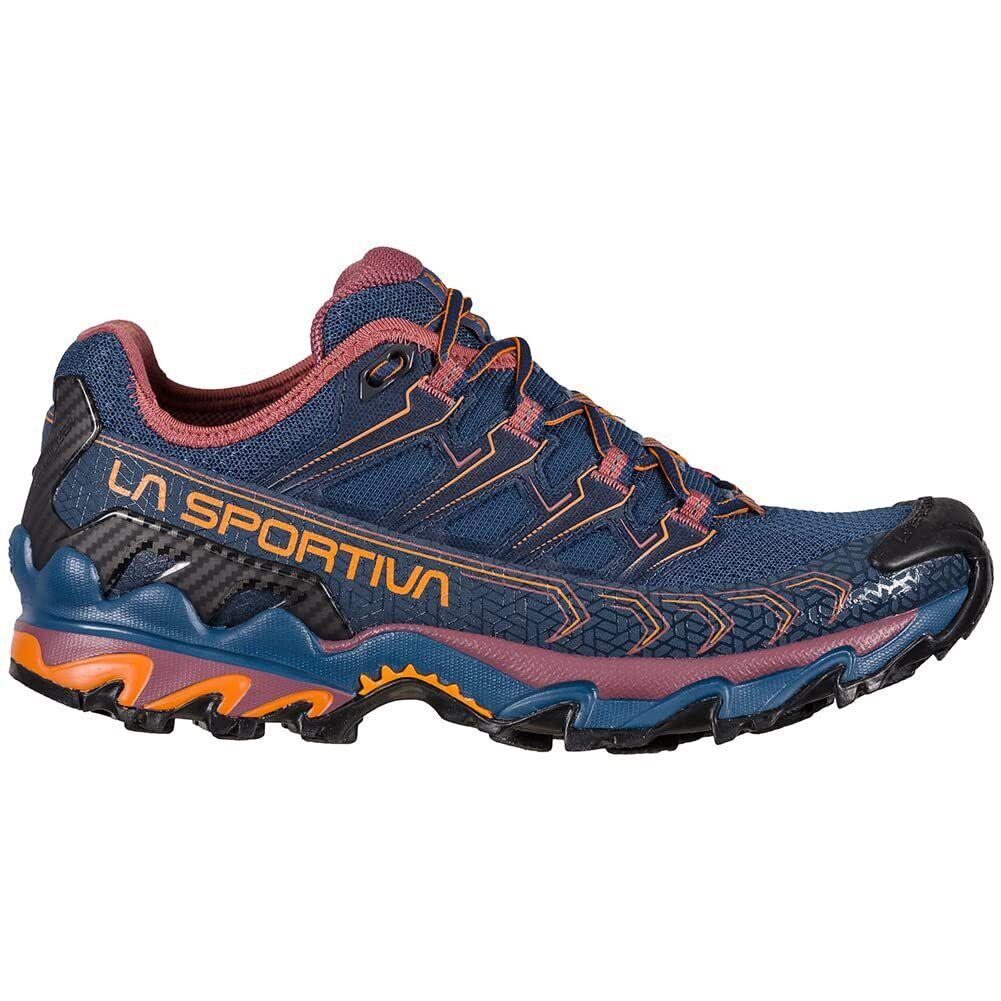 La Sportiva Women`s Ultra Raptor II Trail Running Shoes Denim/rouge 7