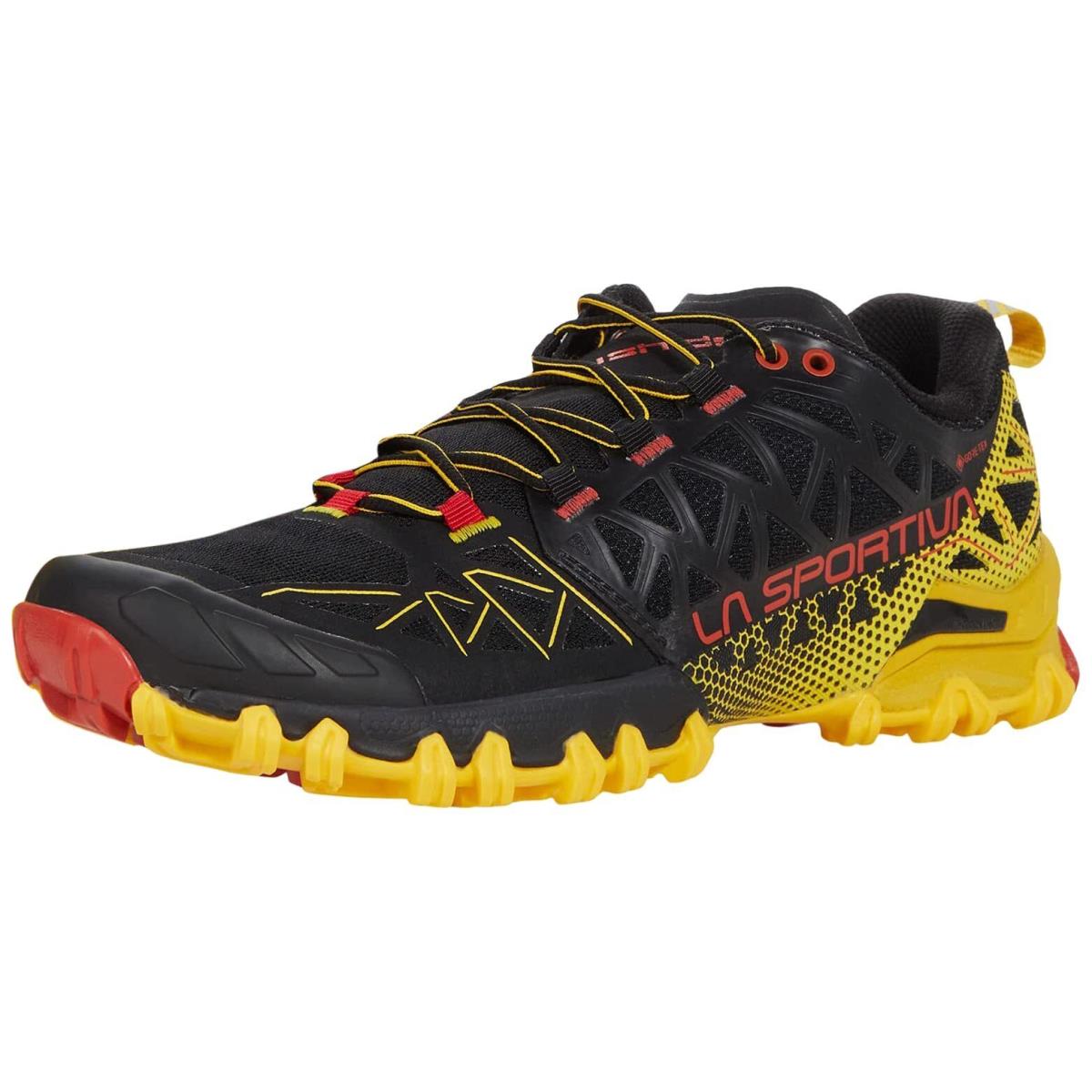 La Sportiva Mens Bushido II Gtx Trail Running Shoes Black/yellow 11