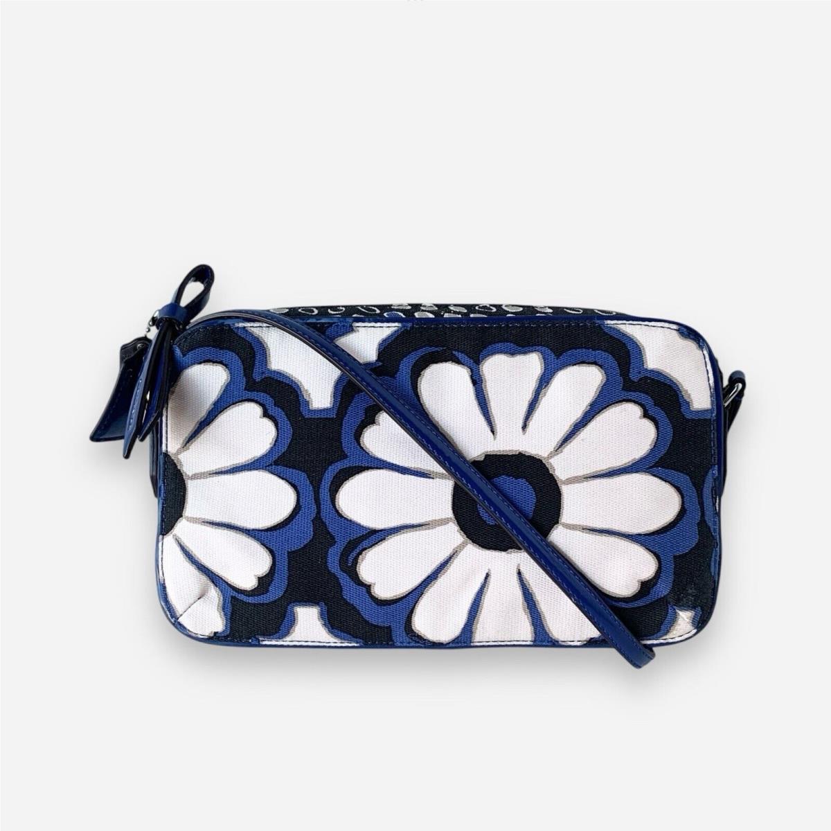 Coach Womens Crossbody Purse Bag Blue Zip Closure Adjustable Strap Fabric