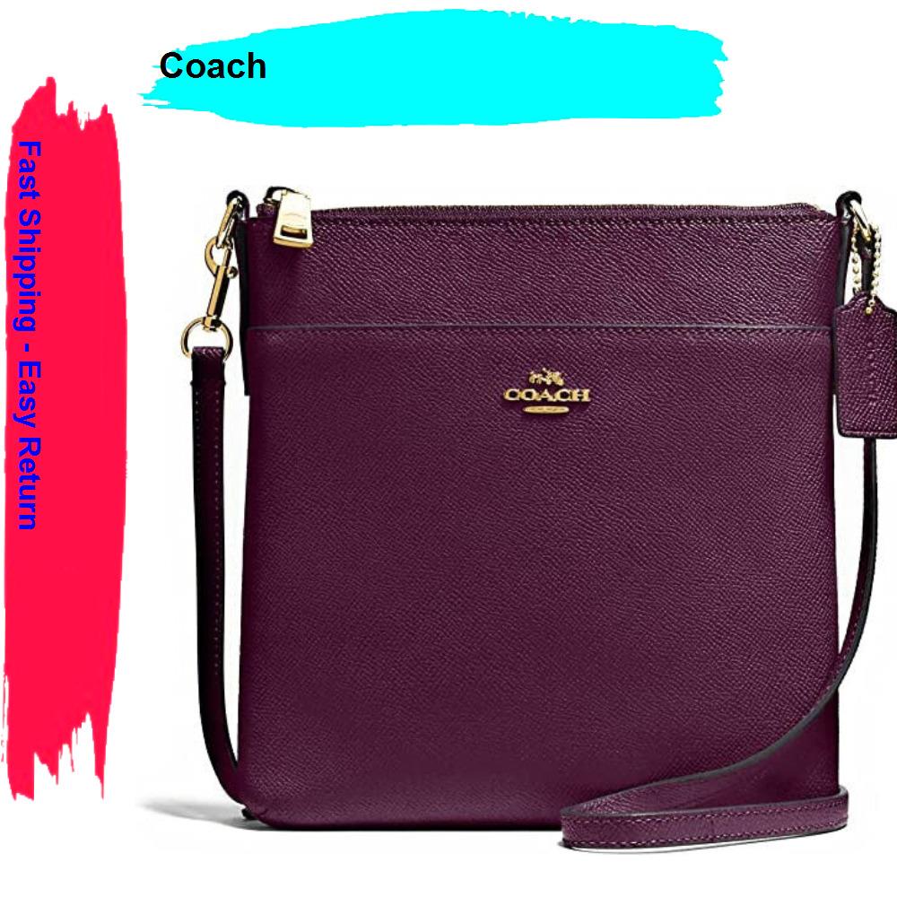 Coach Kitt Messenger Women`s Crossbody Gold/oxblood