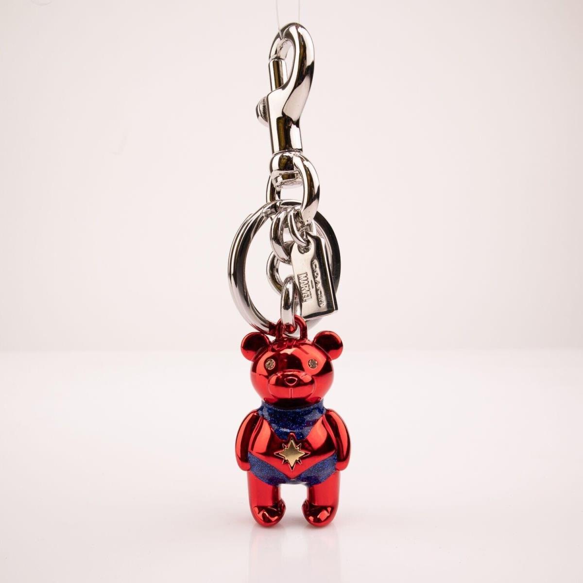 Coach Marvel Ltd Edition 3D Carol Danvers Bear Bag Charm Keycha