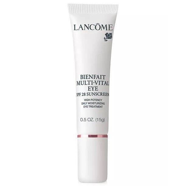 Lancome Bienfait Multi-vital Eye Cream Sunscreen Spf 28 Full Size 0.5 Oz/ 15 G