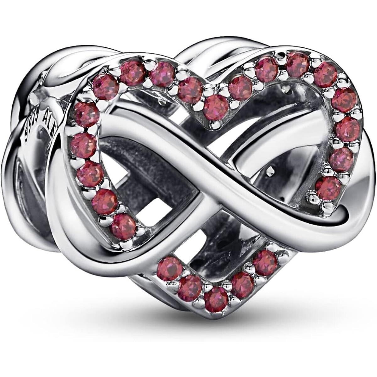 Pandora 925 Ale Family Infinity Red Heart Charm 792246C01