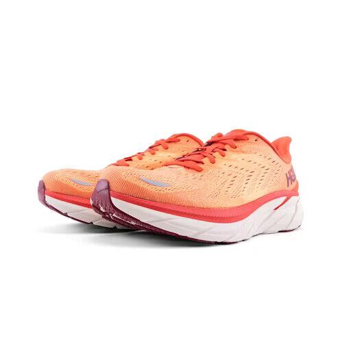 Hoka One One Clifton 8 1119393-FBOR Sneakers Men`s 9 Fiesta Running Shoes EEE656