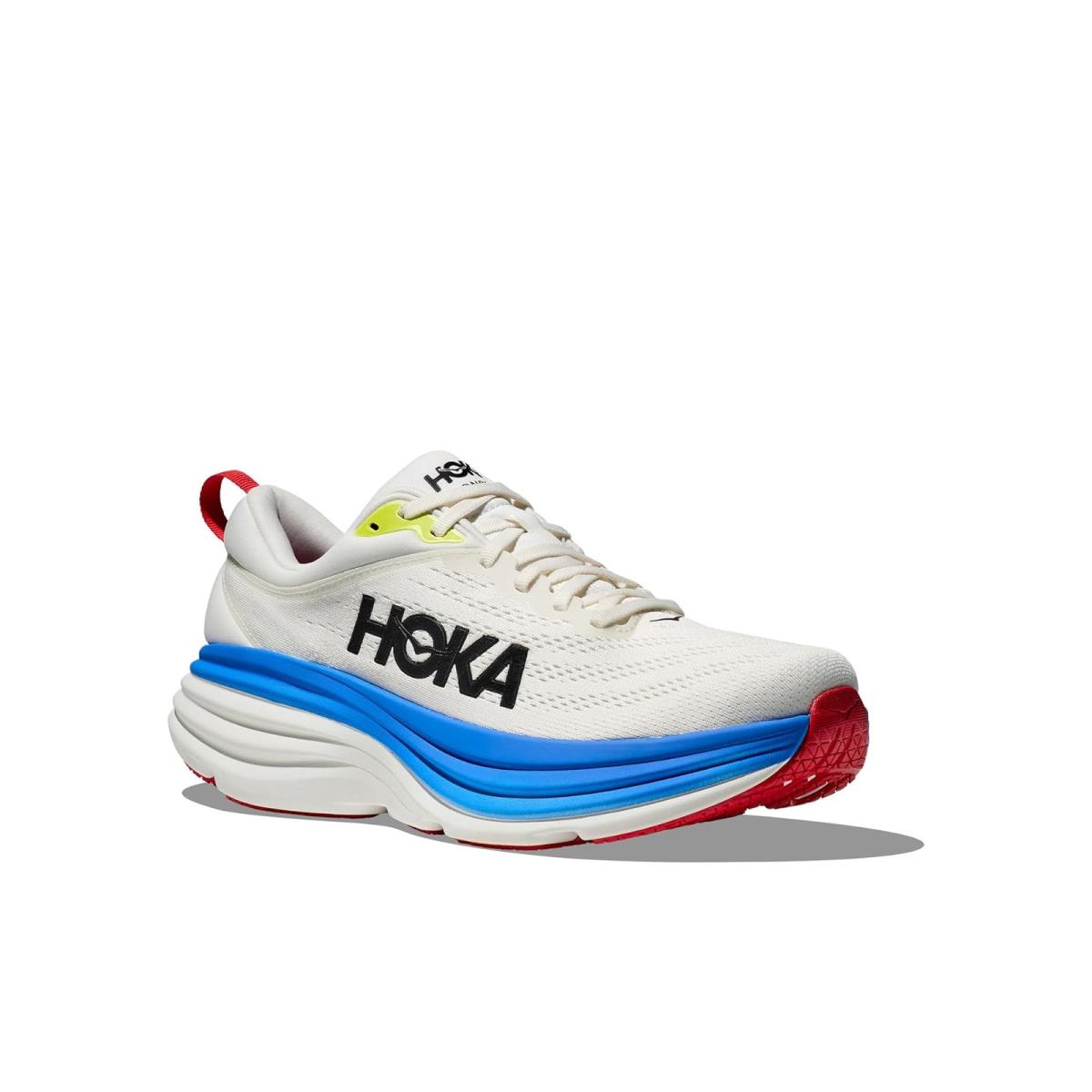 Man`s Sneakers Athletic Shoes Hoka Bondi 8 Blanc De Blanc/Virtual Blue