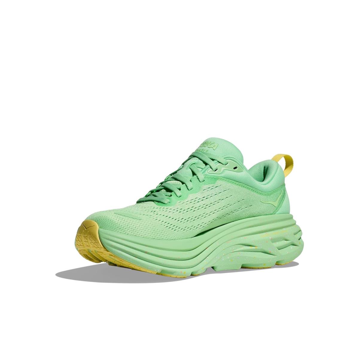 Man`s Sneakers Athletic Shoes Hoka Bondi 8 Lime Glow/Lemonade